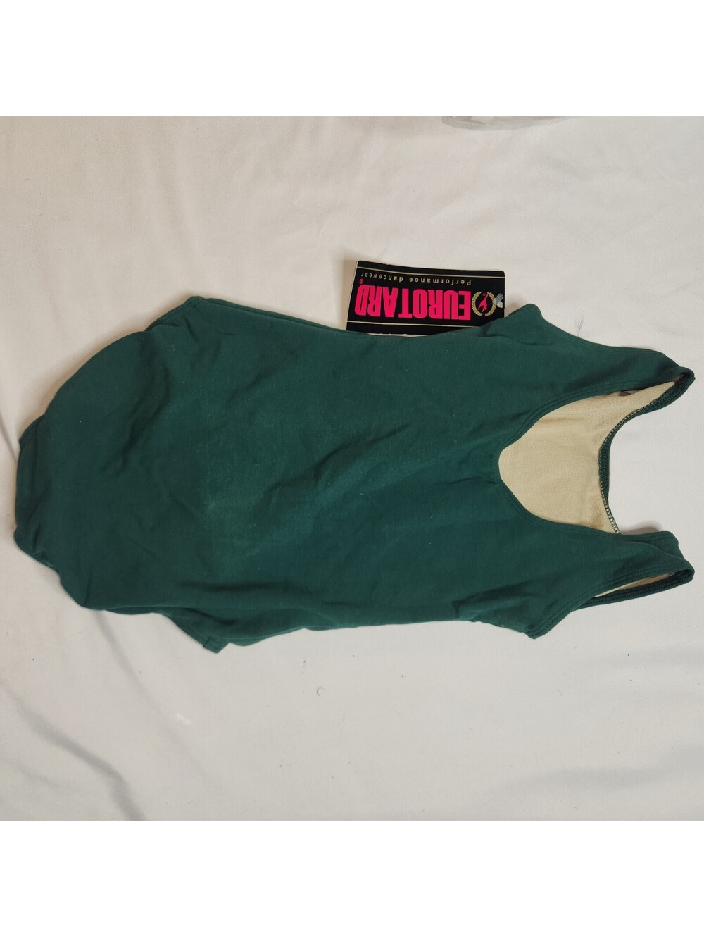 Emerald green sleeveless leotard